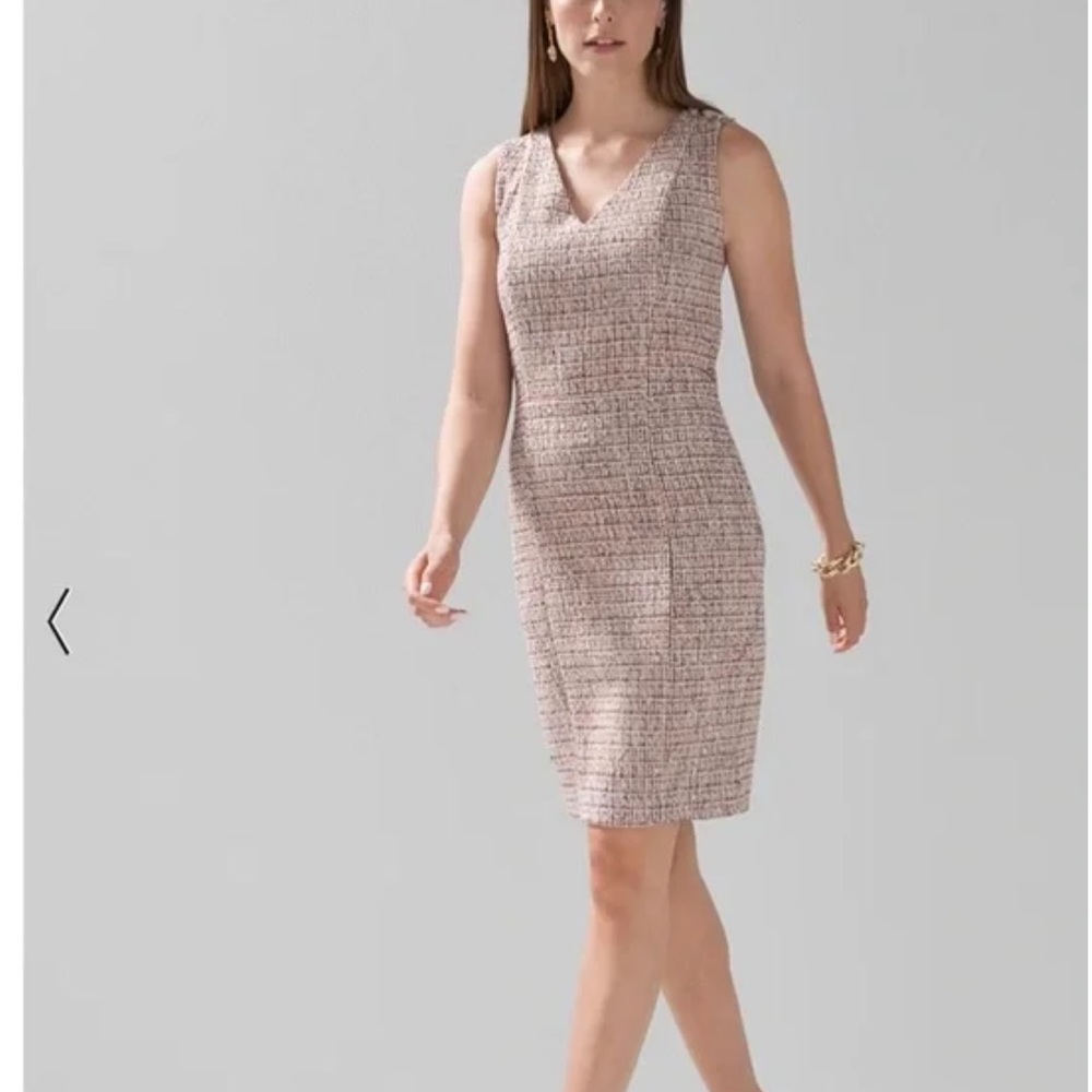 White House Black Market Tweed Sheath Dress size 10